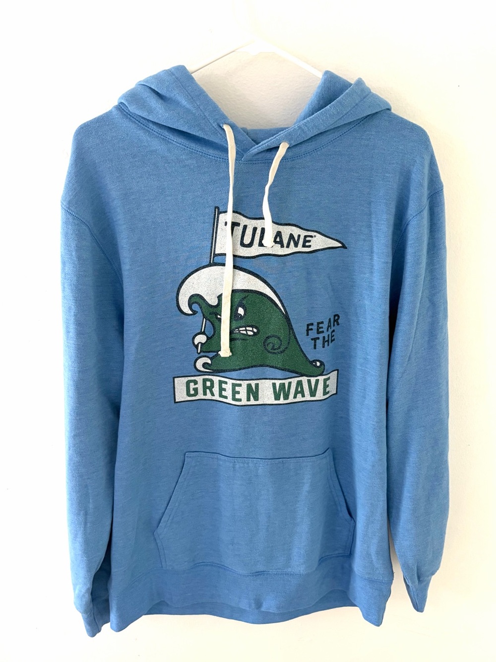 Homefield Apparel Retro Tulane Green Wave Hoodie, Size: Large